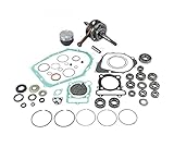 KIT DE RECONDITIONNEMENT COMPLET EN BOÎTE Accessoires pratiques en boîte ; pratiquement tous les composants nécessaires à un reconditionnement professionnel completKit de piston Vertex (piston compression standard, segments, goupilles et clips)Vilebrequin renforcé Hot Rods (longueur de série avec cage à aiguille d'axe de piston pour deux temps)Kit de roulement de vilebrequin/joint Hot RodsKit de roulement de transmission Hot Rods (avec roulements, entretoise d'axe de pignon de sortie de boîte et