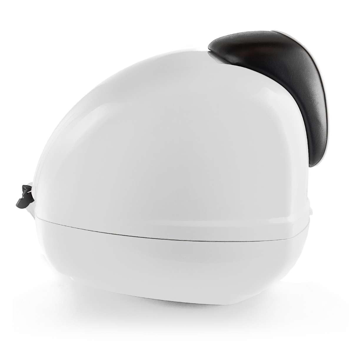 Generico Topcase komplett mit Gepäckträger kompatibel mit Vespa GTS GT GTV weiß von 2006 bis 2024 Komplettset