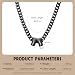 Custom Name Necklace for Men Engraved 1-6 Names Personalized Necklaces for Him Dad Husband Fathers Day Christmas Gift Ideas