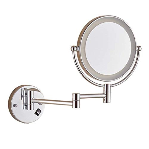 Miroir de beauté mural fini les reflets flous grâce au grossissement 3X double face 8 pouces - 2