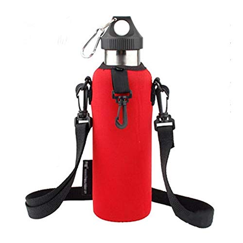 ZXMJYHK Porte-Pouch manches for la tasse Porte-couverture bouteille bouteille 750ml tasse d'eau Cas isolé Sac néoprène (Color : RD) Cover