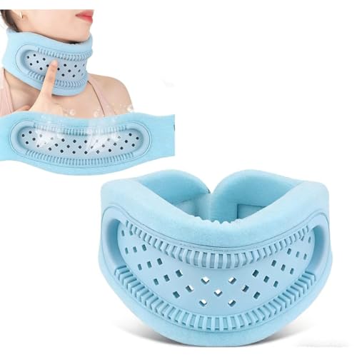 Image of Neck Brace Support Cervical Collar Silicone Posture Corrector for Men and Women Relieves Discomfort in The Neck and Shoulders Caused by Prolonged Work(Blue)