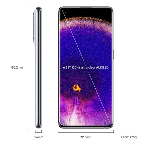 OPPO Find X5 Smartphone, AI Tripla Fotocamera