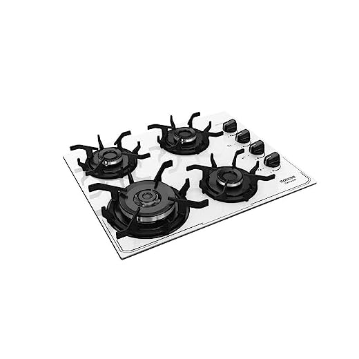 Cooktop 4 Bocas a Gás Itatiaia Itamaster com Tripla Chama Acendimento Superautomático Branco Bivolt
