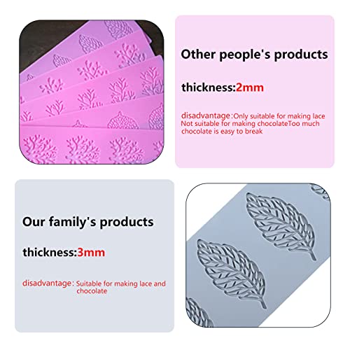 Leaf Silicone Molds Fondant Molds: Chocolate Molds Silicone Cake Molds Silicone 3D Coral Branch Leaveslace Pad Cake Mold For Making Sugar Craft, Wax, Gum Paste, Cupcakes #TOP2