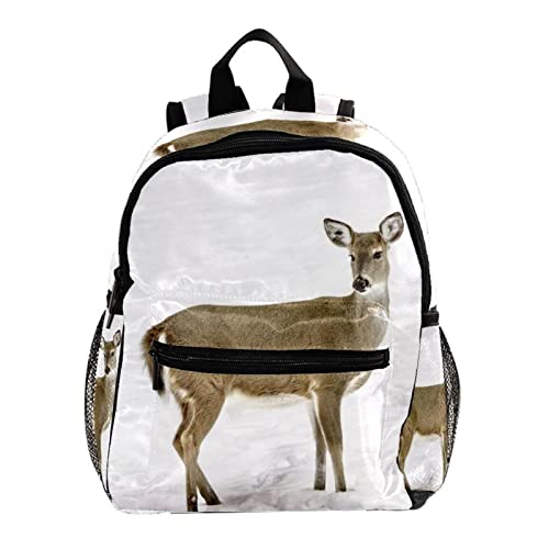 Sac à dos pour garçons imperméable et léger motif cerf avec bretelles confortables ajustable