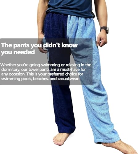 Cotton Terry Towel Pants, Towel Pants for Swimmers, Resort Wear, Beach Coverup, Swim Wear4
