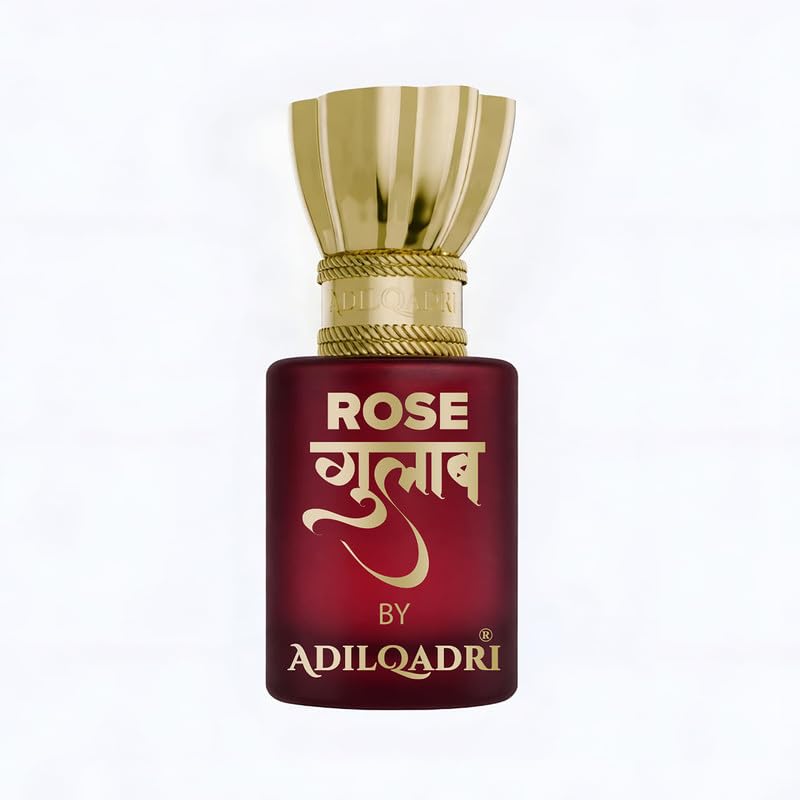 Image of Adilqadri Rose (Gulab) Attar Perfume 5.5ml for Men & Women | Long-Lasting Non-Alcoholic Roll-On | Romantic Rose Fragrance | Stress Relief Scent | Travel-Friendly Gift