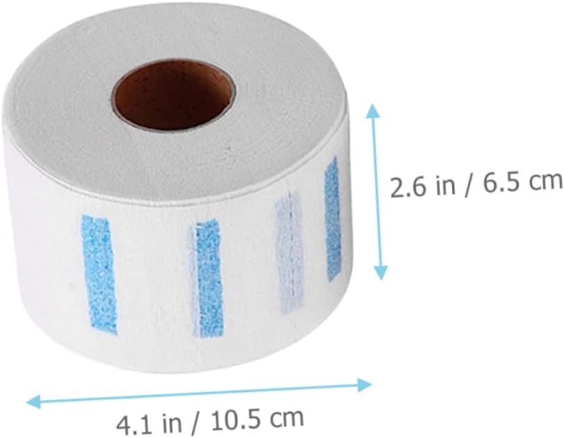 VICASKY 10-Piece Stretchy Barber Neck Strips Disposable Hairdressing Paper Neck Wrap for Haircuts Protection for Salon Use