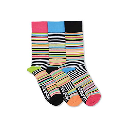 United Oddsocks -3 Oddsocks voor Heren - Luigi - Stripey UK 6-11