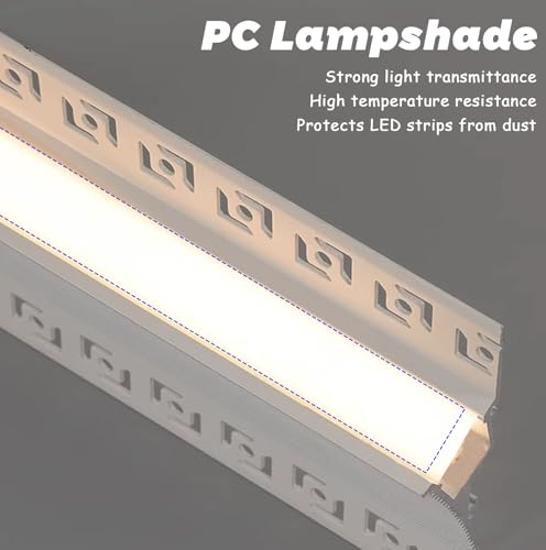 Canal difusor de luz de Pared LED con Riel Inseparable de Iluminación Indirecta 5