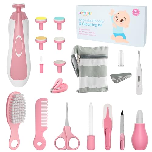 Product Image of the OTTOLIVES Baby Healthcare and Grooming Kit, 24 in 1 Baby Electric Nail Trimmer...