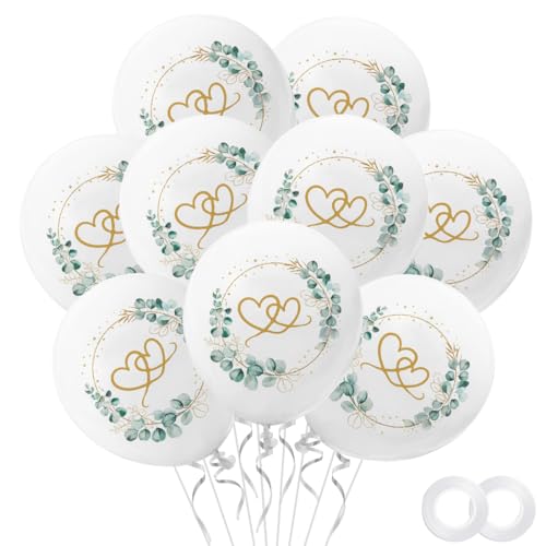 30 Stück Luftballons Hochzeit, Helium Ballons Hochzeit Herzen um Eukalyptus Weiß Hochzeitsballons Weiss Luftballons Helium Set für Geburtstag Verlobung Brautdusche Valentinstag Hochzeitsdeko 30 Stück Luftballons Hochzeit, Helium Ballons Hochzeit Herzen um Eukalyptus Weiß Hochzeitsballons Weiss Luftballons Helium Set für Geburtstag Verlobung Brautdusche Valentinstag Hochzeitsdeko