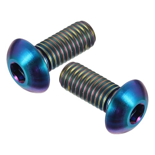 GARVALON 2 Piezas Tornillos de Titanio para Portabidón de Bicicleta de Resistentes y Accesorios para Marco y Motociclismo Fácil Instalación