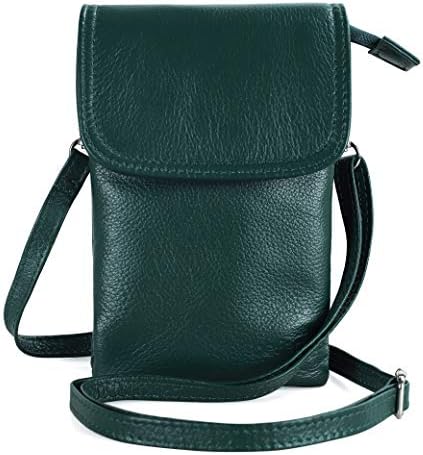 befen Genuine Leather Phone Bag, Real Leather Phone Purse Wallet, Small Cell Phone Cross Body Bag for Women with Long Strap and Key Ring - Fit Phone 11, 8 Plus or Phone Less 6.5 Inch