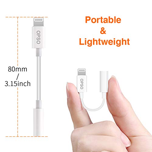 [Apple Mfi Certified] Lightning To 3.5 Mm Headphone Jack Adapter 2Pc Compatible With Iphone 13 Pro Max/12/11/Xr/Xs/8/8 Plus/7/7 Plus, Music Control & Calling Function,Support Ios 14,13,12,11 #TOP3