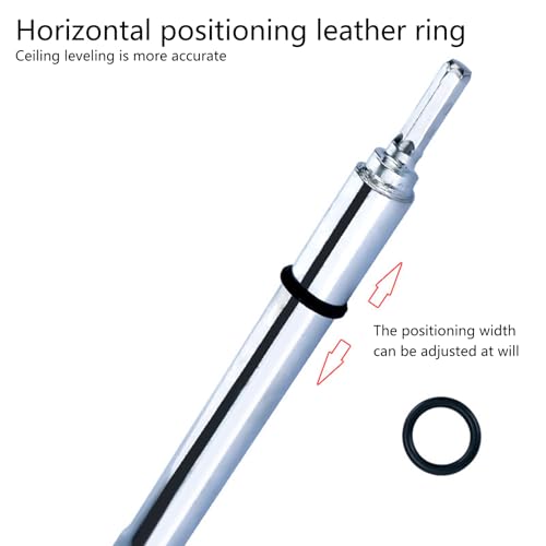 Llave hueca para nivelar techos con vástago hexagonal de 1/4 para instalación de paneles 6