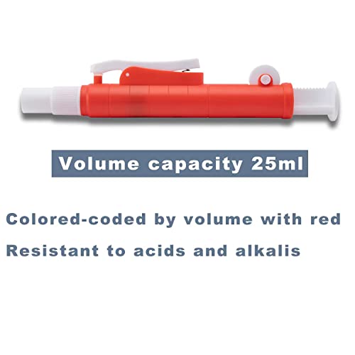 Onilab Pipette Pumps,Scientific Pipette Pump 25Ml, Red, For Disposable Plastic And Glass Pipettes #TOP7