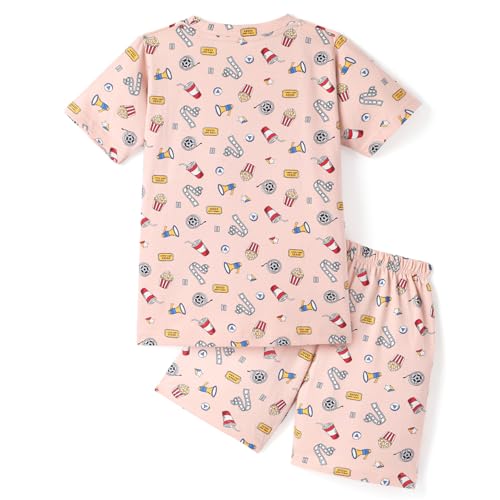 Image of Girls Premium Cotton Printed T-Shirt & Shorts Set | Summer Wear Comfortable Loungewear Clothing Set | Girls Co-Ord Set | Casual Half Sleeve Printed Top & Bottom Set