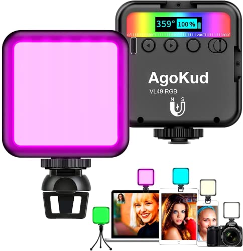 最新最先端技術搭載❣プロの撮影が手軽に行える多機能搭載♪❤LEDビデオライト Amazon | VL49 RGB 撮影用ライト LED ビデオライト ステント付き