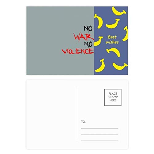 Cartes postales No War No Violence pour partager l'amour mondial
