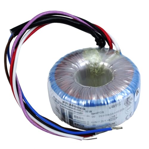 Transformador toroidal 30VA 230V 2x12V 24V Sedlbauer RSO-826008