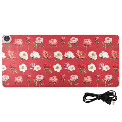 Tapis de souris chauffant grand format pour ordinateur portable et bureau gamer