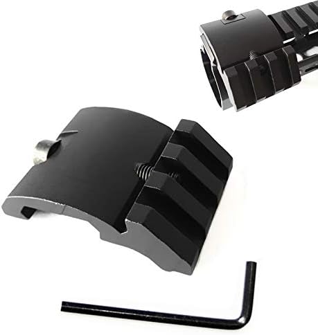 HWZ Perfil ultra bajo compensado Picatinny Mount 45 grados 0.787 in lado FDE DE tierra oscura para linternas de punto rojo