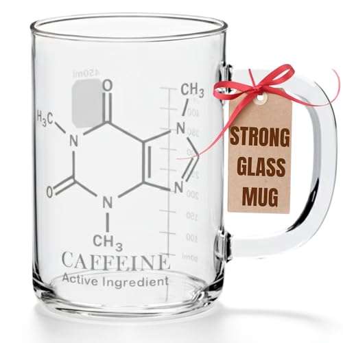 ROCAYK Caffeine Beaker Mug - Clear...