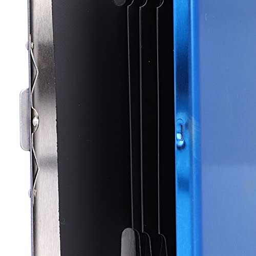 Metal Wallet – Stainless Steel RFID Blocking Credit Card Holder for 6 Cards, Slim Business Card Organizer (Blue)4