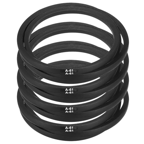 Image of uxcell 4pcs A61 or 4L630 Classic Wrapped Rubber V-Belt, 61 inch(1550mm) Inside Circumference, A Profile V Belt