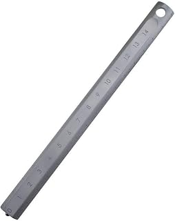 Titanium Straight Edge Ruler, 16cm Double Sided Ruler, Architectural and Engineering Scale Rulers, Built-In High-Hardness Ceramic Beads, for Drafting and Construction