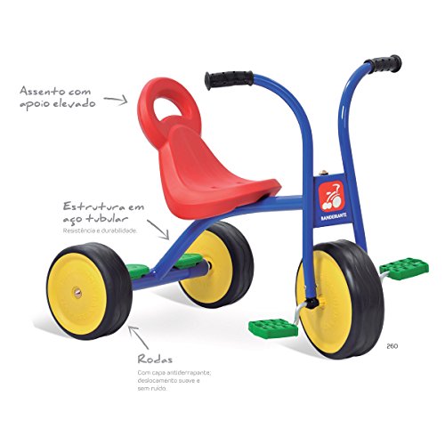 Triciclo Escolar, Pega Carona, Bandeirante, Azul