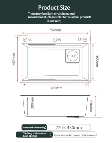 Image of CROCODILE Nano Black Single Bowl Smart Kitchen Sink, 304-Grade Stainless Steel, 30x18x9 inches, Matte Black Finish, with Integrated Waterfall, Cup Washer, Drain Basket, RO Tap and Pull Out Faucet