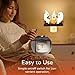 Ghost Campfire Flickering NightLight, Ghosts Campfire Flicker Flame Halloween Nightlight, 3D LED Small Electric Faux Campfire Night Light, Spooky Fire Marshmallow Night Light Halloween Gifts (1)