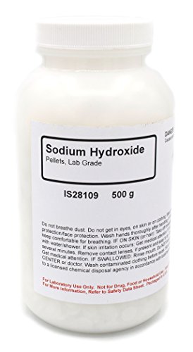 Laboratory-Grade Sodium Hydroxide Pellet, 500g - The Curated Chemical Collection