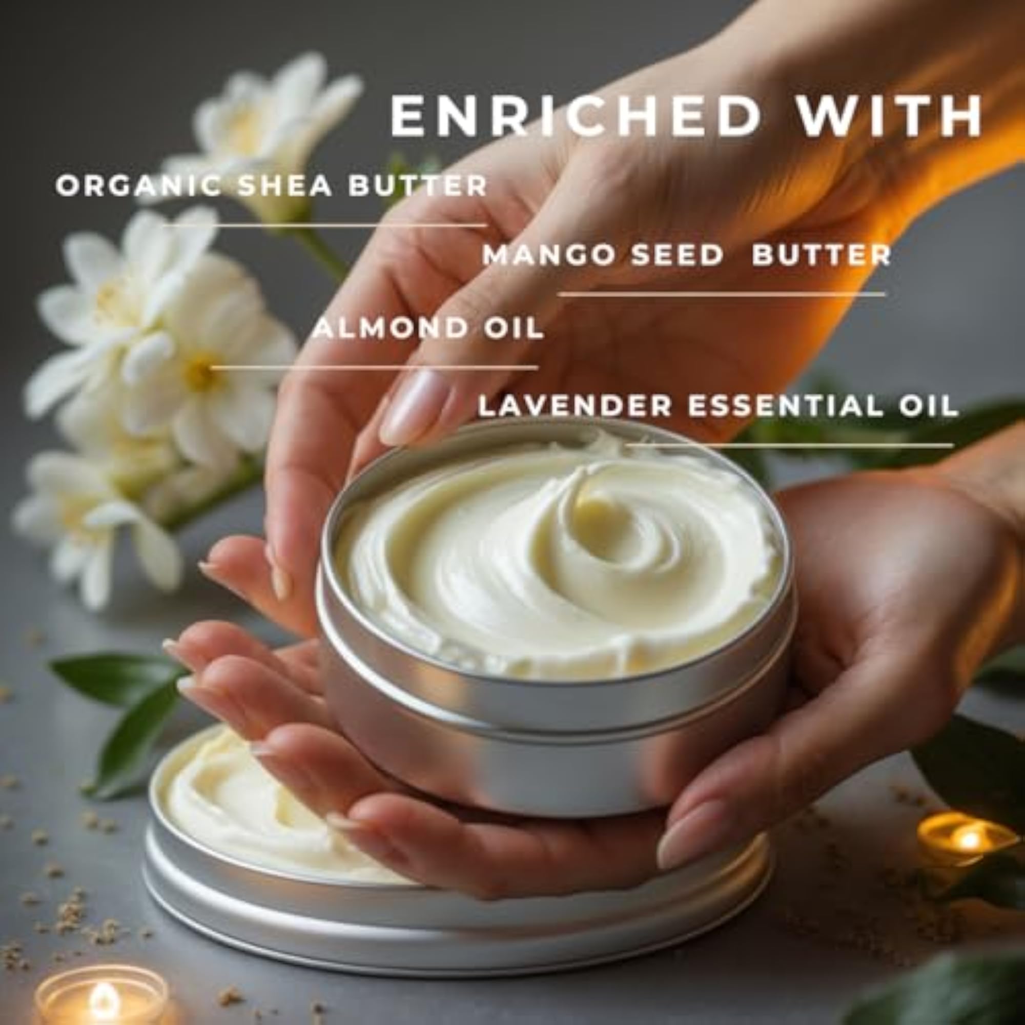 Shea Almond Body Butter for Dry & Sensitive Skin