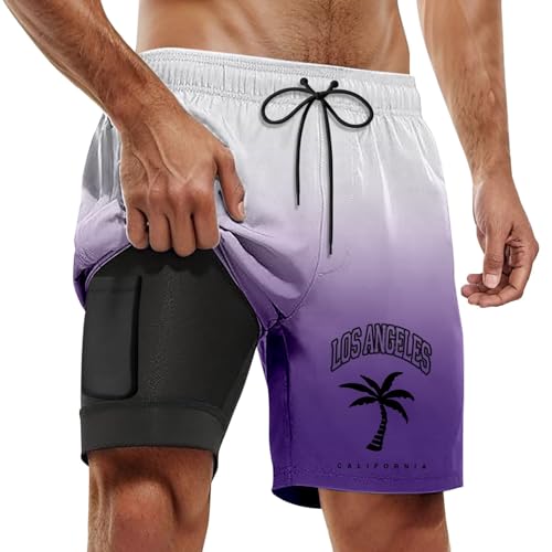 Short de bain pour homme anti-frottement à séchage rapide pour piscine