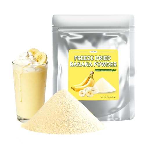 Fraunitsh Freeze Dried Banana Powder, 7.05oz Natural Bananas Powder Fruit