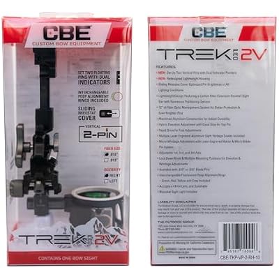 CBE | Trek Pro Vertical Pin Bow Sight, 2 Pin, 010, RH