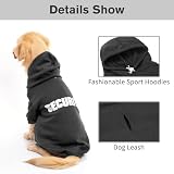 BINGPET Hunde Hoodie Sweatshirt,Weicher und Komfortabler Fleece-Pullover für Kleine und Große Hunde, Premium-Qualität, Geeignet für Alle Hunderassen, Haustierkleidung