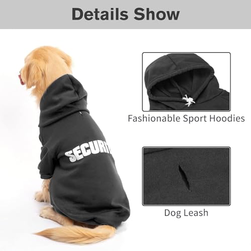 image for BINGPET Security Dog Hoodies Puppy Sweater Cold Weather Dog Coats Soft