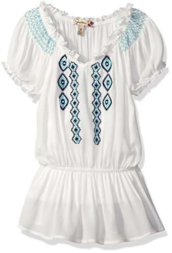 Speechless Girls' Embroidered Gauze Peasant