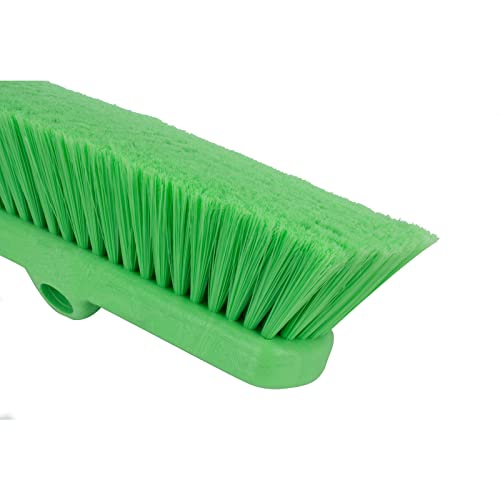 Image of SPARTA 41278EC75 Flo-Thru Plastic Wall Scrub Brush, Equipment Brush With Soft Nylex Bristles For Industrial Kitchens, Hospitals, Commercial Cleaning, 4 Inches, Lime, (Pack of 12)