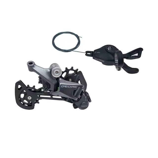 GAREGEAR M6100 12s Groupset 1x12s (SHIFTER + DERAILLEUR) Set, 12 Speed Right Shifter Lever SL-M6100-R & 12 Speed Rear Derailleur RD-M6100-SGS, Pro 12 Speed MTB Groupset (Without Window)