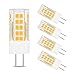 Produktbild TZHILAN 4W GY6.35 LED-Glühbirnen AC DC 12V JC Bi-Pin-Sockel Mini-Lampe Äquivalent 40W Halogen-Ersatzlampe Warmweiß 3000K Packung mit 5 Stück [MEHRWEG]