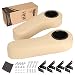 10L0L Golf Cart Rear Seat Kit Arm Rests with Cup Holder, Rear Seat Kit Universal for EZGO, Club Car, Yamaha, More (Beige)