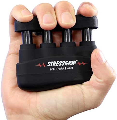 Stress Relief for Adults (Large) - A Stress & Anxiety Relief Device - Comfortable Hand Exerciser - Stress Reliever & Hand Gripper - Black Product Image