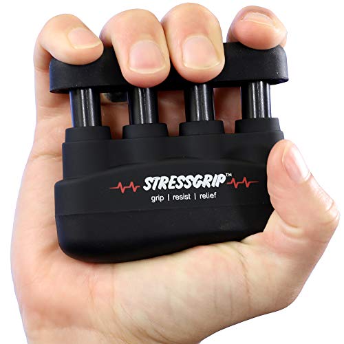Stress Relief for Adults (Large) – A Stress & Anxiety Relief Device – Comfortable Hand Exerciser – Stress Reliever & Hand Gripper – Black