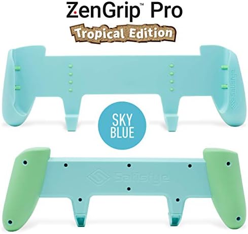 Satisfye - ZenGrip Pro Gen 3 OLED, a Switch Grip Compatible with Nintendo Switch - Comfortable & Ergonomic Grip, Joy Con & Switch Control. #1 Switch Accessories Designed for Gamers (Blue)